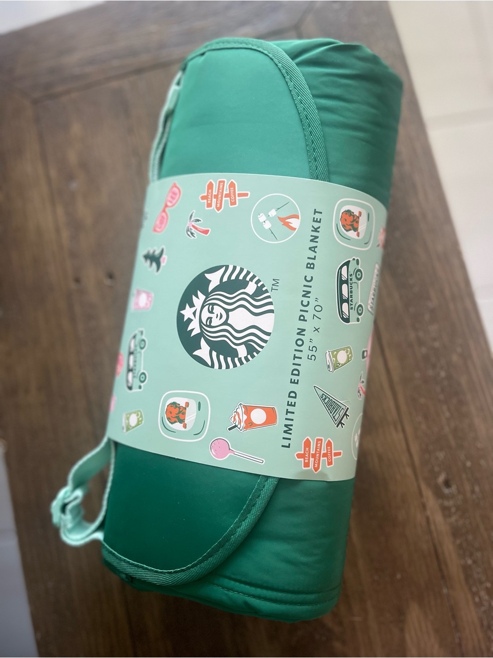 NWT STARBUCKS 2026 Road Trip Collection Foldable Picnic Blanket Ships Today